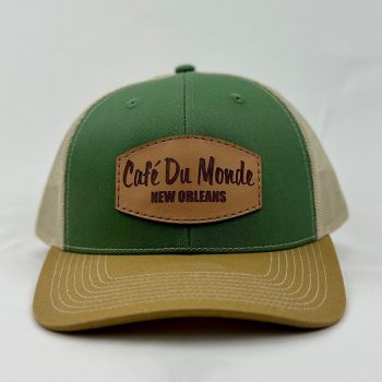 Leather Patch Fern and Gold Cap