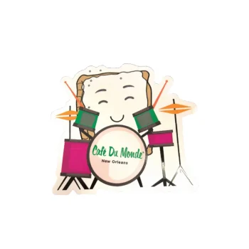 Drums Permanent Vinyl Sticker