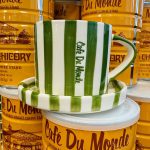 Green Stripe Cup & Saucer