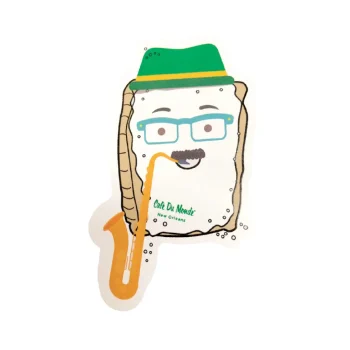 Saxophone Permanent Vinyl Sticker