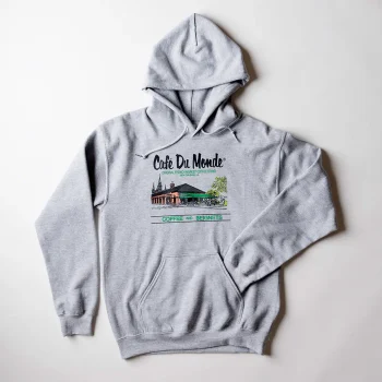 Heather Gray Gildan Hoodie Sweatshirt with Pockets