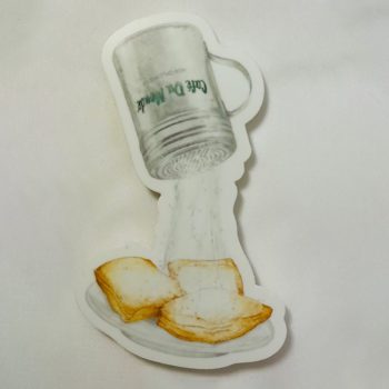 Powdered Sugar Permanent Vinyl Sticker